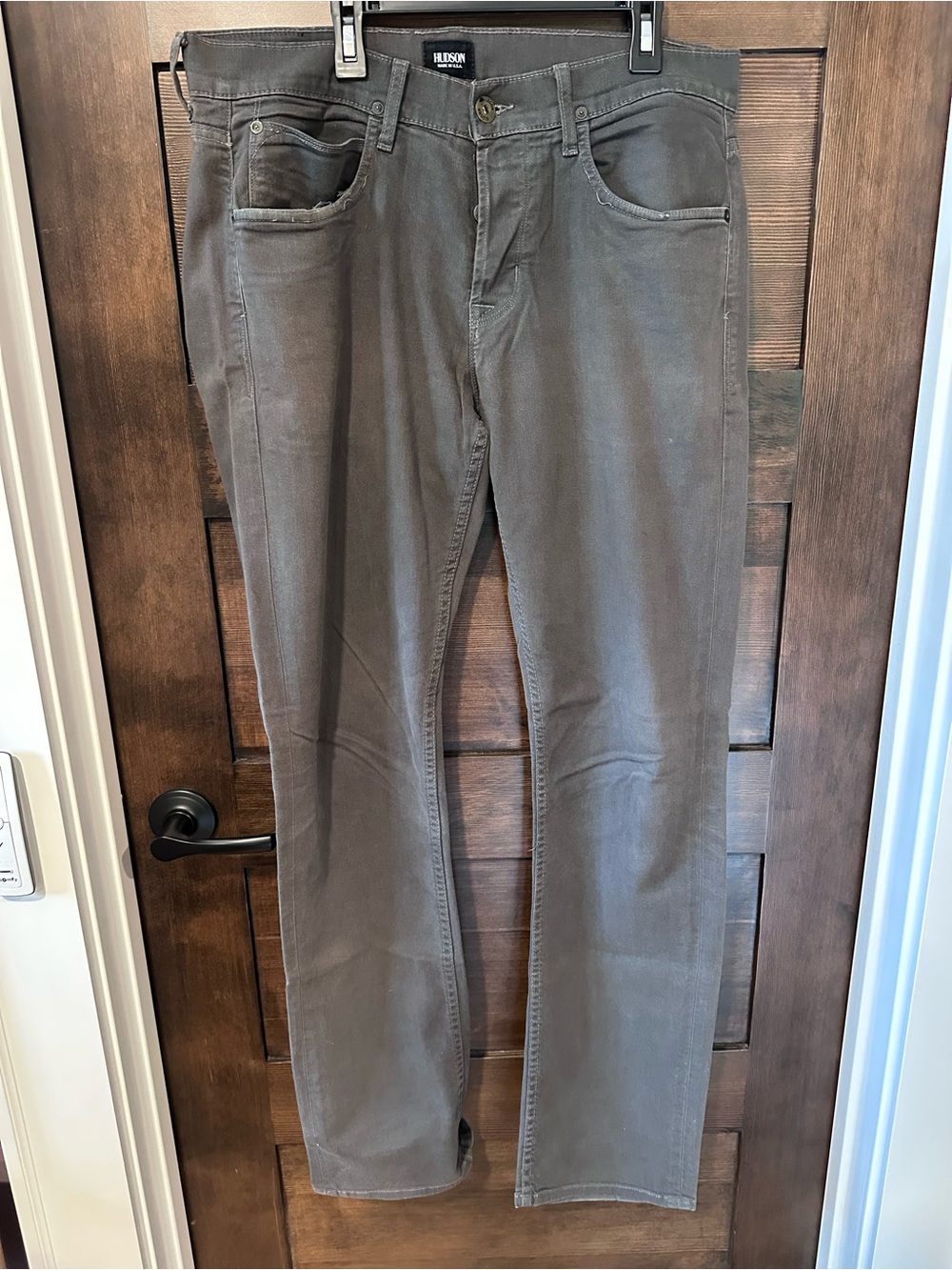 Hudson Byron Straight Jeans- Brown
